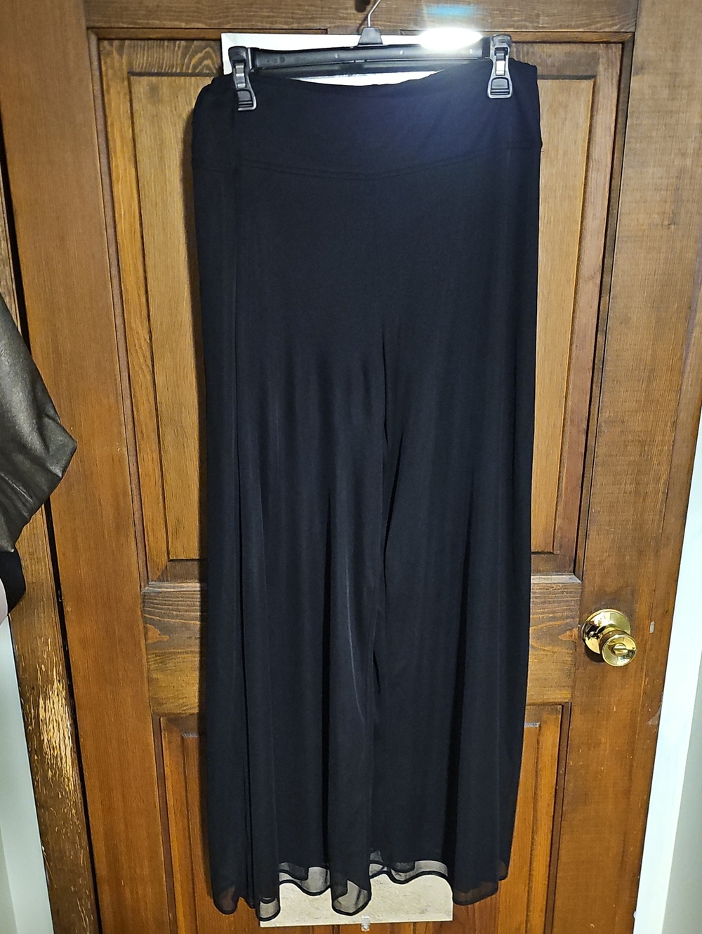 Roz & Ali Black Wide-Leg Palazzo Pants